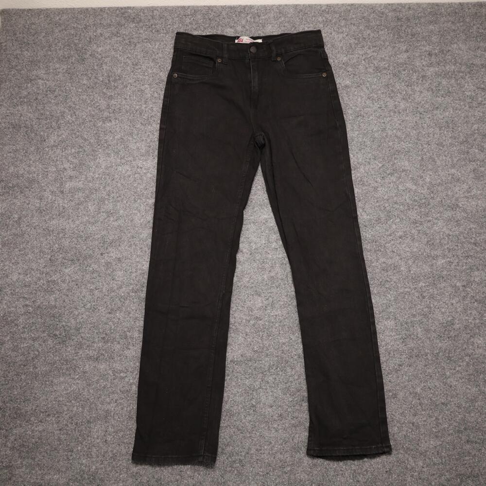 Levis 514 Jeans Boys 16 Reg Black Performance Denim Regular Fit Straight 28x30